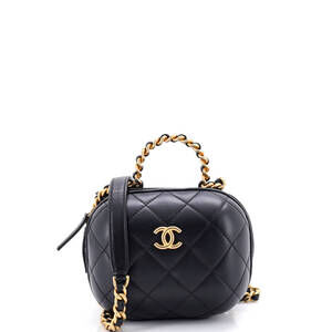 Chanel Cc Bubble Top Handle Vanity Case #205717C46B